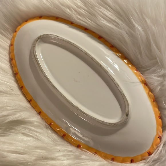 Beautiful Glazed ceramic grapes + leaf vines  dish/decor. - Picture 5 of 5